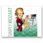 SIMPLY MOZART Poscard