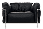 LC3 Grand Modele Armchair - Black Leather $3,245