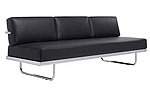 LC5.F 3 Seat Sofa - Black Leather $5,880